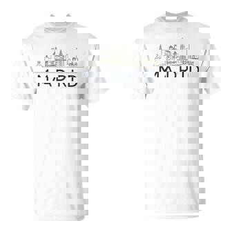 Horizonte Espagnol Madrid Horizonte Horizonte Horizonte Madridkyline Of Madrid Lover T-Shirt - Cadeauxyz