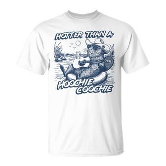 Hotter Than A Hoochie Beaver Coochie Viral Summer Vibes T-Shirt - Thegiftio UK