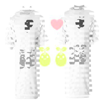 Humor Peaimple Minimalistegetable I Love Peas 長袖tシャツ Tシャツ - Kawaiitshirt