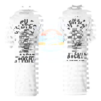 Humour Régate Je Peux Pas J'ai Régate Gris Coupe Classique Léger Col En U Manche À Double Couture Et Ourlet À La Base Pour Amateurs Deoile Et De Régate T-Shirt - Cadeauxyz