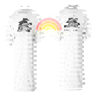 Hyde Park New York Ny ヴィンテージ 70年代 レトロレインボーデザイン Tシャツ - Kawaiitshirt