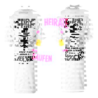 Ich Heirate Bräutigam tag Party Jga T-Shirt - Seseable