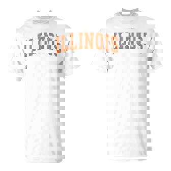 Illinois Il Vintage Athletic Sports Style 80S 90S T-Shirt - Thegiftio