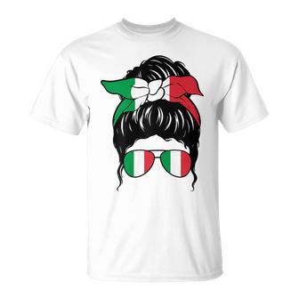Italian Girl Italien Italienische Flagge Italia Ragazza Italiana T-Shirt - Geschenkecke