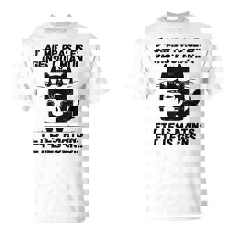 J' Aime Pas Les Gens Du Matin Humour Chat Café Cadeau Drôle T-Shirt - Cadeauxyz