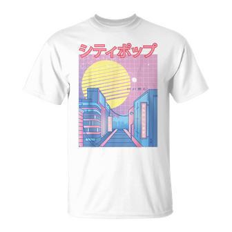 Japan City Pop カワイイ 80年代 日本アニメ 音楽 美学 Tシャツ - Kawaiitshirt