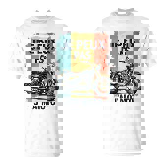 Je Peux Pas J'ai Moto Humour Cadeau Drôle Motorcycle Motard T-Shirt - Cadeauxyz