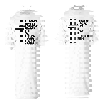 Jesus Is Lord 十字架 信仰 クリスチャン 聖書 神聖 Tシャツ - Kawaiitshirt