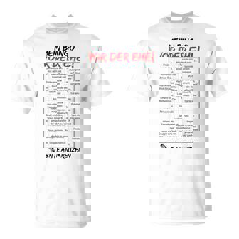 Jga Bingo Männer Bräutigam Party Aufgabe Hochzeit T-Shirt - Geschenkecke