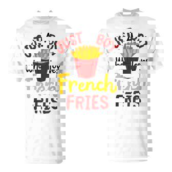 Just A Boy Who Loves French Fries フライドポテト じゃがいも ヴィーガン Tシャツ - Kawaiitshirt