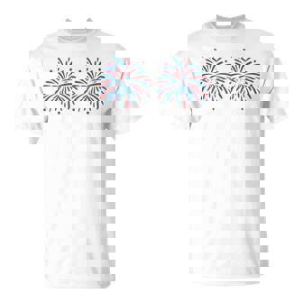 Just Here For The Fireworks Couple Matching 4Th July T-Shirt | Mazezy