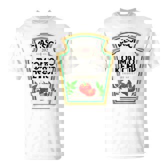 Ketchup ハロウィンコスチューム トマトマッチング ハロウィンケチャップ Tシャツ - Kawaiitshirt