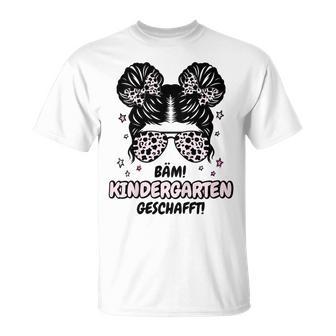 Kinder Bäm Kindergarten Geschafft 2025 Kindergarten Abschluss T-Shirt - Geschenkecke