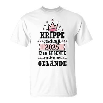 Kinder Krippen Abgänger Krippe Abschied 2025 Krippe Abschluss T-Shirt - Geschenkecke