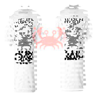 Laida Es Mejor Con Los Cangrejos Amante Del Cangrejo Para Niños Hombres Es Camiseta unisex - Regaloses