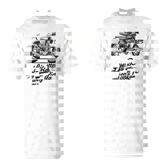 Laie Est Meilleureur Une Moto Classique Unélo Cafe Racer Rétro T-Shirt - Cadeauxyz