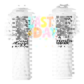 Last Day Autographs Happy Last Day Of School Graduation T-Shirt - Thegiftio