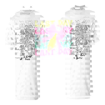 Last Day Of School Happy Out Of School Coquette Bow T-Shirt - Thegiftio