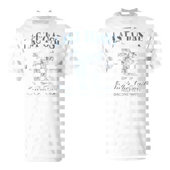 Last Toast On The Coast Hen Night Beach Bride 2025 T-Shirt - Seseable