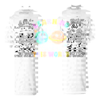 Learning Is Out Of This First Day Of School Teacher Student T-Shirt - Thegiftio