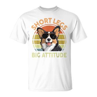 Short Legs Big Attitude Corgi For Lover T-Shirt - Thegiftio UK