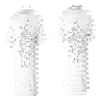 Licorne Pour La Coloration Avectylos En Tissu T-Shirt - Cadeauxyz