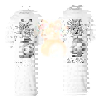 Life Is Better With Bunnies 水彩 ウサギ 花柄 ウサギ Tシャツ - Kawaiitshirt