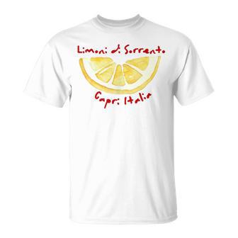 Limoni Diorrento Capri Italia Zitrone Italienischerommer T-Shirt - Geschenkecke