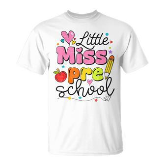 Little Miss Preschool Back To School Cute Preschool Girls T-Shirt - Thegiftio UK