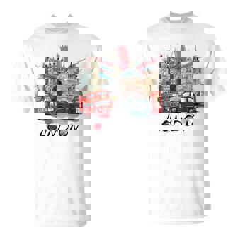 London Uk イギリス ノベルティ グラフィック お土産 ロンドン Tシャツ - Kawaiitshirt