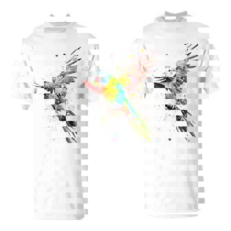 Loro Animal Colorido Motivo Pintura Abstracto Loro Camiseta unisex - Regaloses