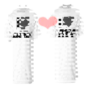 I Love Akita 愛 ハート 秋田 秋田県 日本 お土産 かわいい おしゃれ Tシャツ - Kawaiitshirt