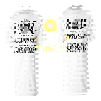 I Love Being A Grandma Sunflower T-Shirt - Monsterry