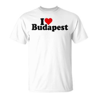 I Love Heart Budapest Hongrie T-Shirt - Cadeauxyz