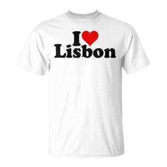 I Love Heart Lisboa Lisboa Portugal Camiseta unisex - Regaloses