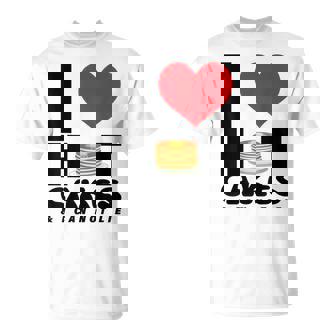I Love Heart ホットケーキ パンケーキ Flapjacks Can Not Lie Foodie Tシャツ - Kawaiitshirt