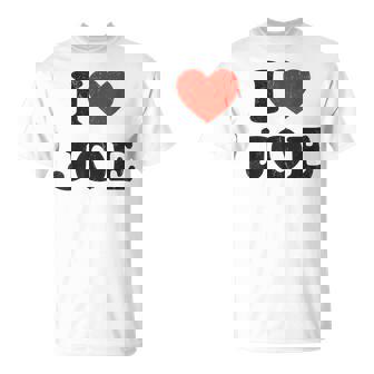 I Love Joe Apparel Red Heart Joe T-Shirt | Seseable FR