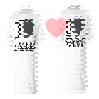 I Love Paris Graphic Novelty & Cool s Tシャツ - Kawaiitshirt