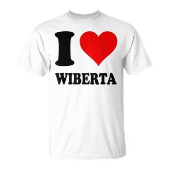 I Love Wiberta Tシャツ - Kawaiitshirt