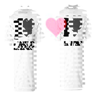 Lovetories I Heart Latinas Ich Liebe Latinas Junger Erwachsene Casual-Fans Liebe-Interessierte Weiß Kurzarm Klassisch Rotes Herz T-Shirt - Geschenkecke