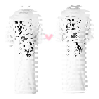 M&W カップル イニシャル 結婚式 記念日 新築祝い Tシャツ - Kawaiitshirt