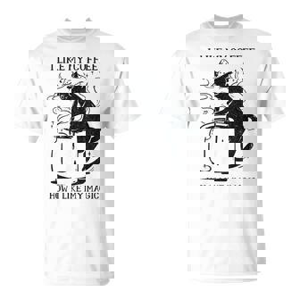 Magic Coffee Cat 面白い猫 Tシャツ - Kawaiitshirt