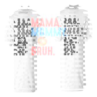 Mama Mommy Mom Bruh Baseball Vintage Mom T-Shirt - Thegiftio UK