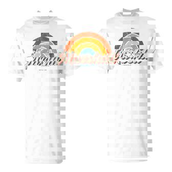 Marshall Minnesota Mnヴィンテージレインボーレトロ70年代 Tシャツ - Kawaiitshirt