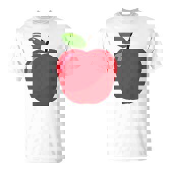 Minimalist Cute Apple For Children Women Men T-Shirt - Thegiftio