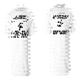 Mis Nietos Tienen Patas Divertidas Perros Gatos Abuela Abuela Camiseta unisex - Regaloses