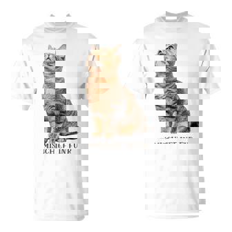 Mischief In Fur 猫写真 キジトラ 猫好き ネタ 猫しもべ 猫飼い 猫依存症 猫オーナー Tシャツ - Kawaiitshirt
