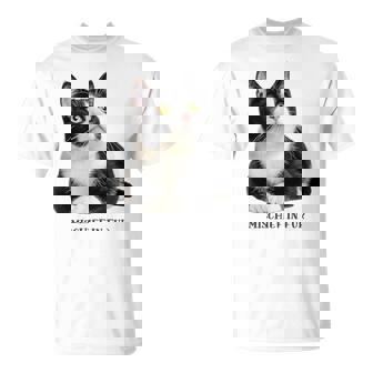 Mischief In Fur 猫写真 ハチワレ猫 黒白猫 猫好き ネタ 猫しもべ 猫飼い 猫依存症 Tシャツ - Kawaiitshirt