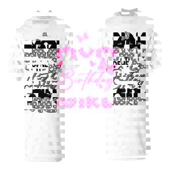 Mom Of The Birthday Girl Pink Family Birthday Girls Party T-Shirt - Thegiftio