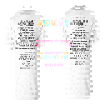 Mommy I Know I'm Just A Little Bump First 1St Mother's Day T-Shirt - Monsterry